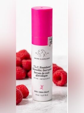NWT Drunk Elephant T.L.C. Framboos Glycolic Serum — Pink